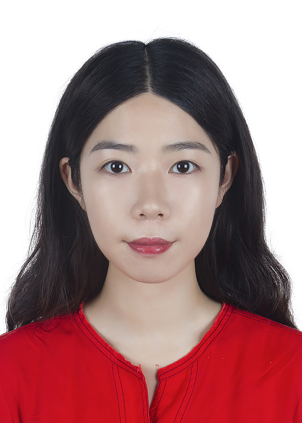 证件照 白底1寸